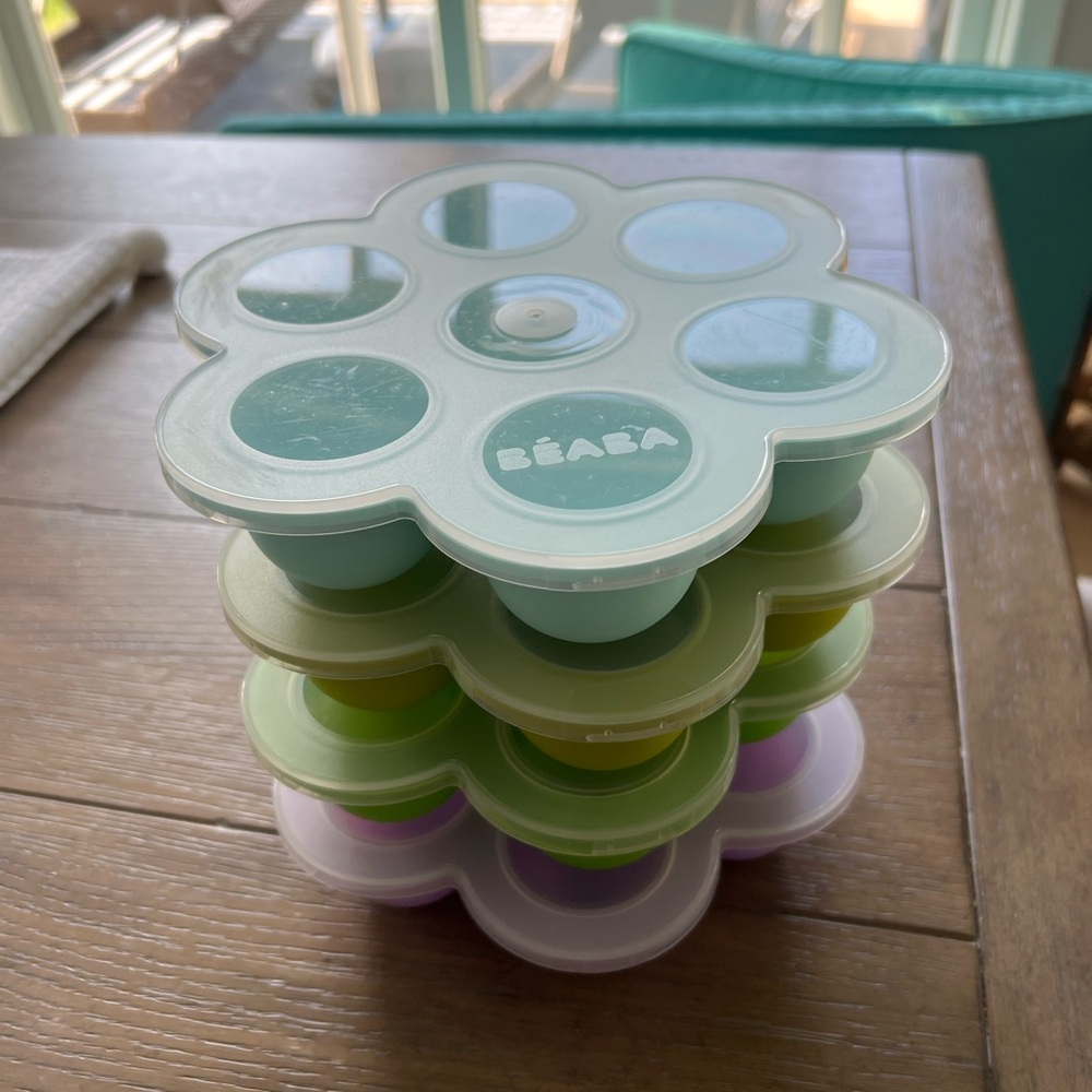 Béaba Multi-Color Silicone Baby Food Storage